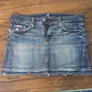 7 For All Mankind Jean Skirt